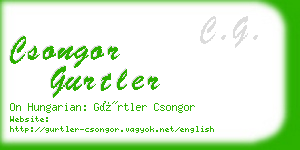 csongor gurtler business card